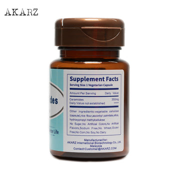 Moisturizing AKARZ Ceramides 350MG - Lightening Skin Care for Anti-Aging, Immune Health, Face & Body Supplementation